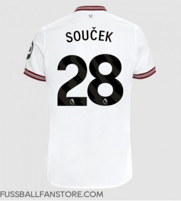 West Ham United Tomas Soucek #28 Replik Auswärtstrikot 2023-24 Kurzarm